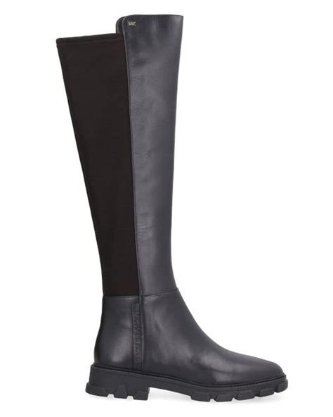 michael kors ridley leather boot|michael kors leather sole boots.